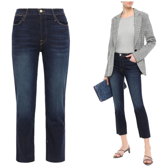 Frame Denim Le High Straight Cropped Fort Fellah - Picture 16 of 16